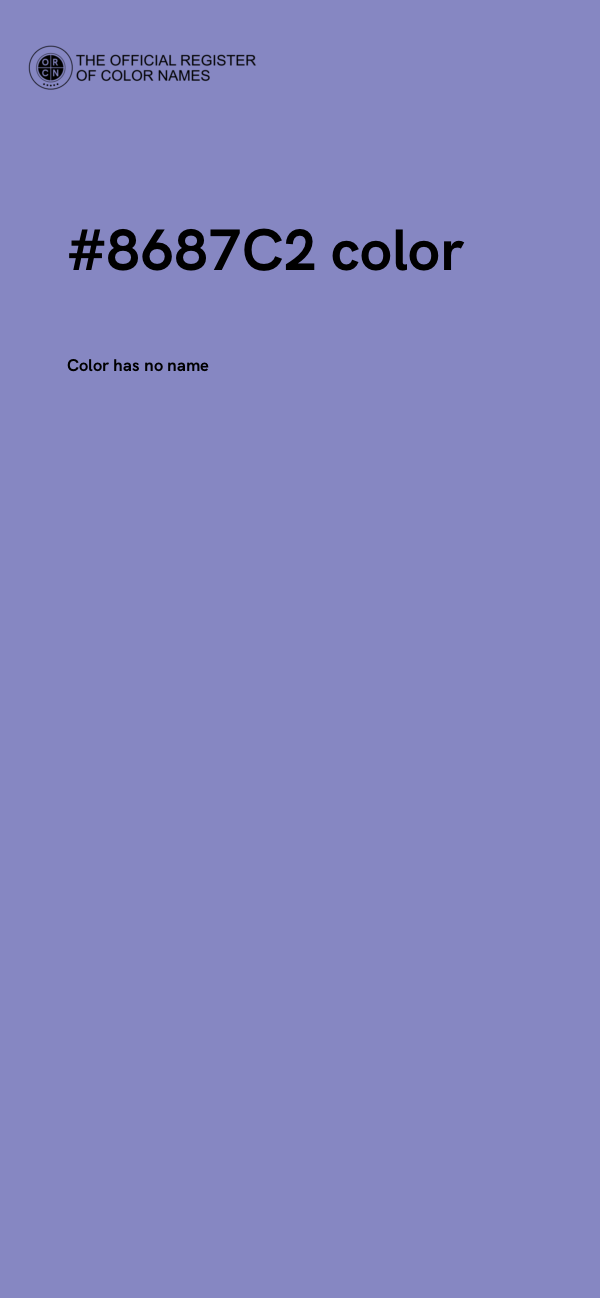 #8687C2 color image