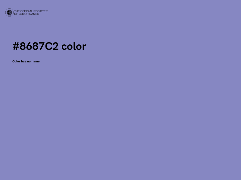 #8687C2 color image