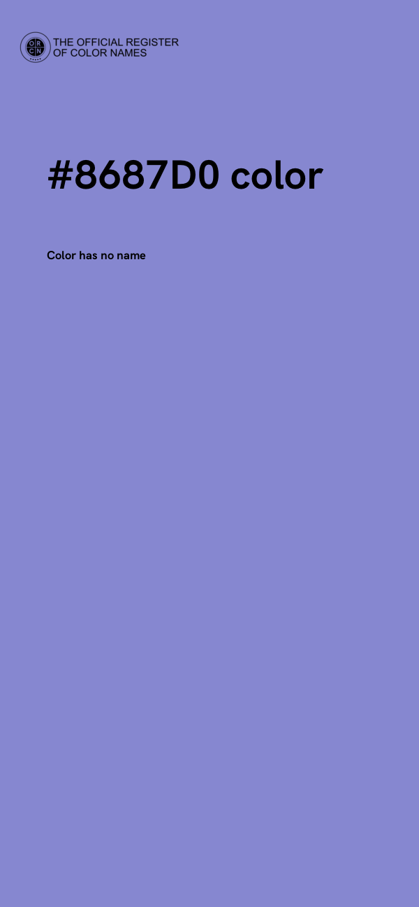 #8687D0 color image