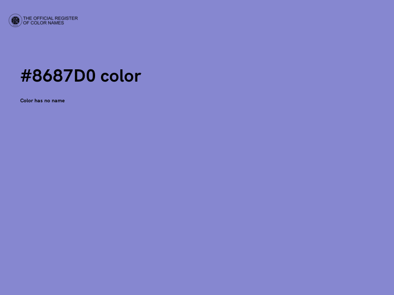 #8687D0 color image