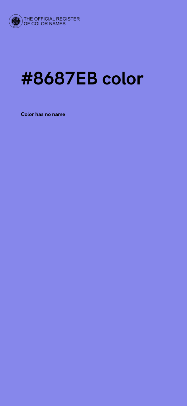 #8687EB color image