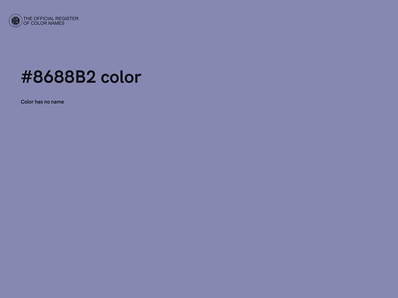 #8688B2 color image