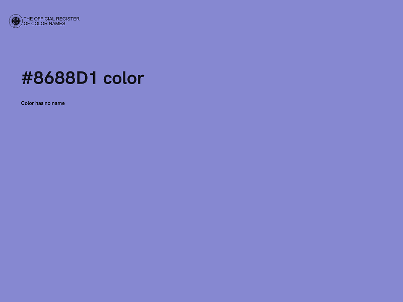 #8688D1 color image