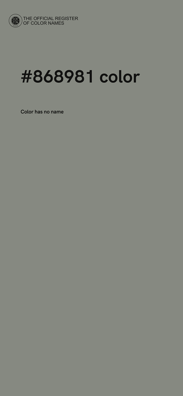 #868981 color image
