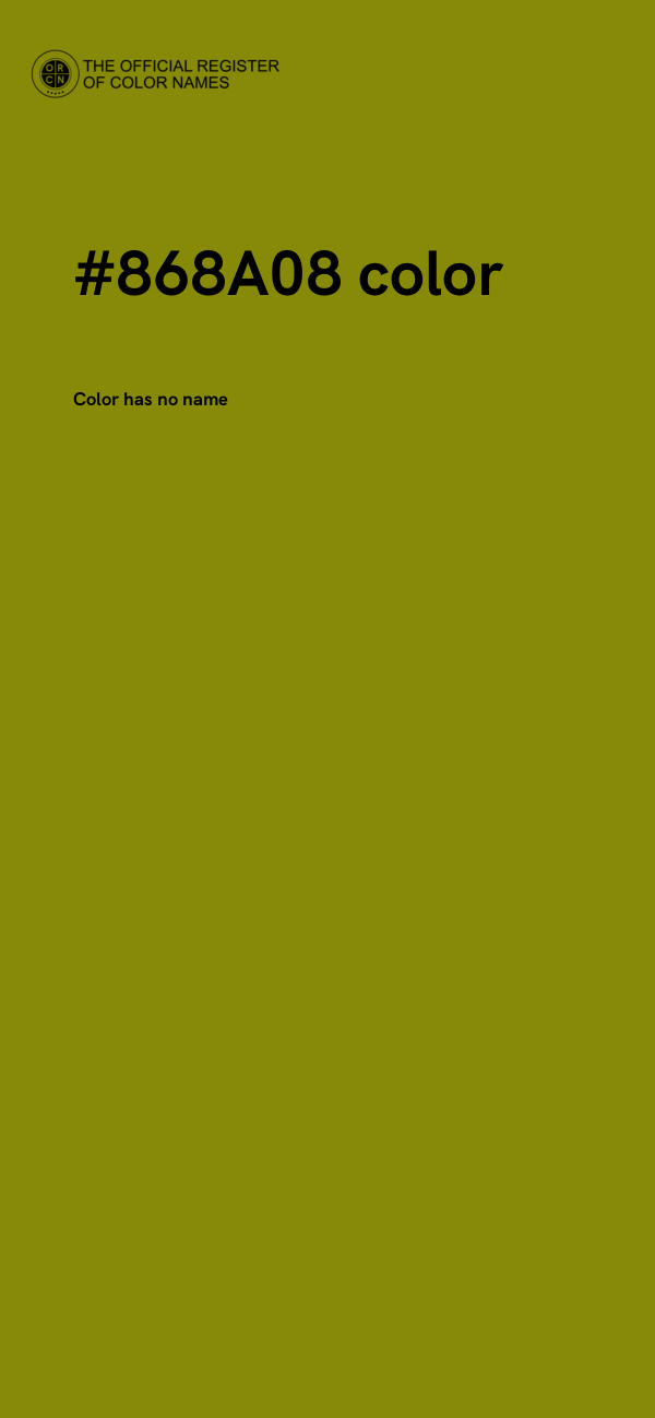 #868A08 color image