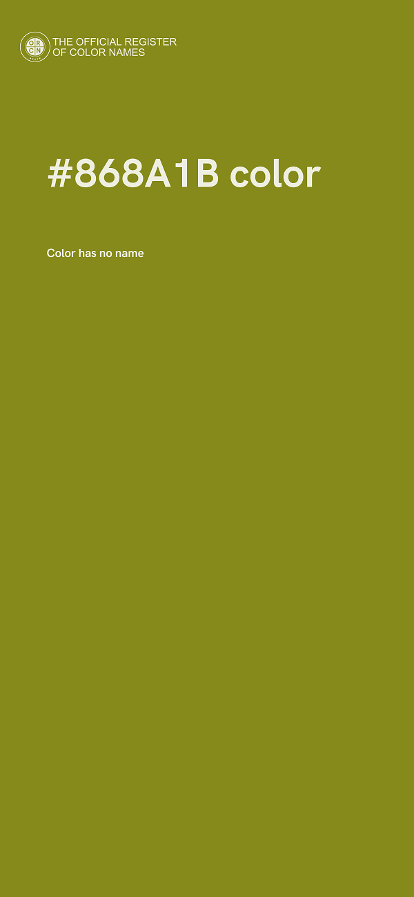 #868A1B color image