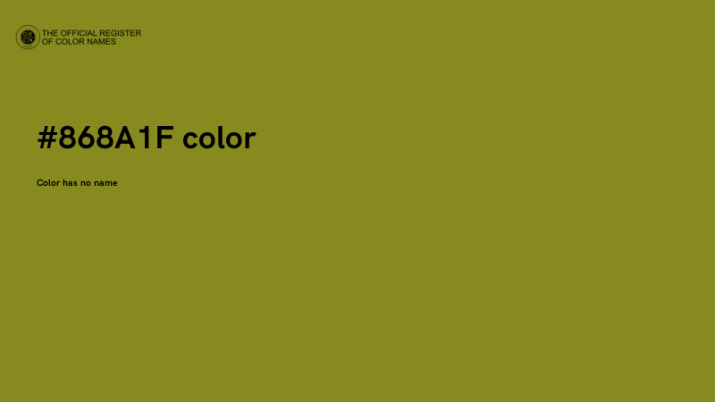#868A1F color image