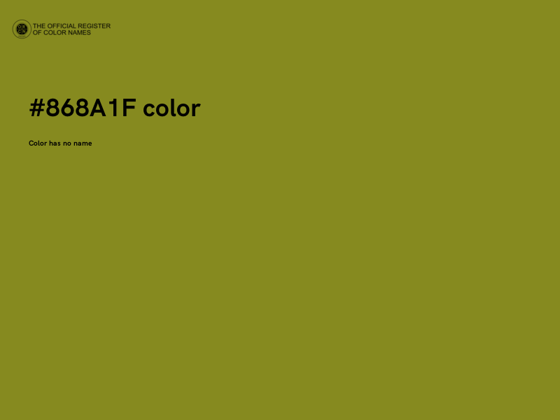 #868A1F color image