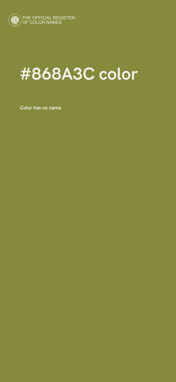 #868A3C color image
