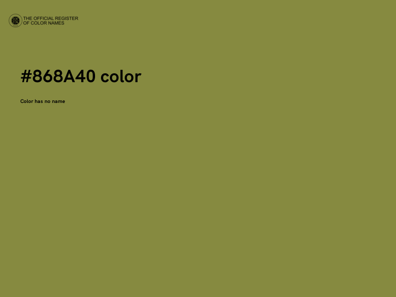 #868A40 color image