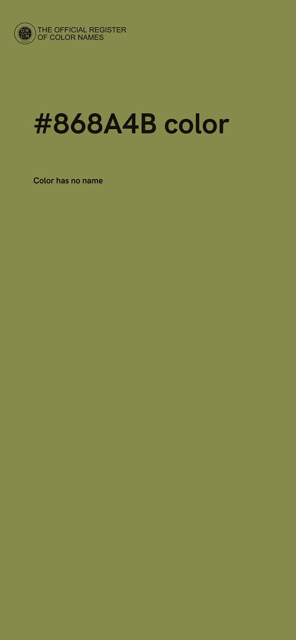 #868A4B color image