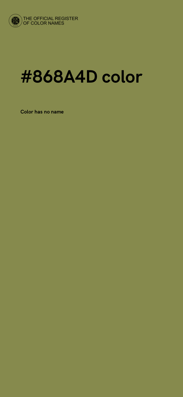 #868A4D color image