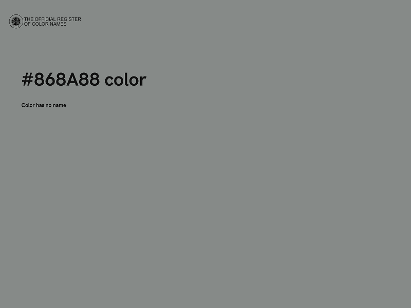 #868A88 color image