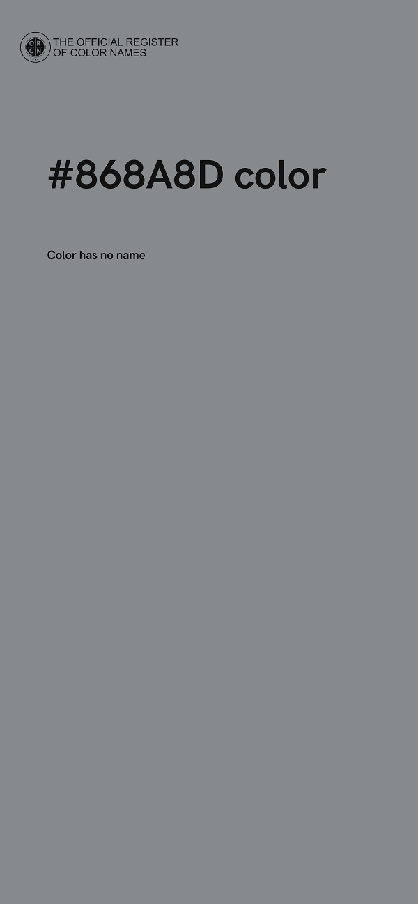 #868A8D color image