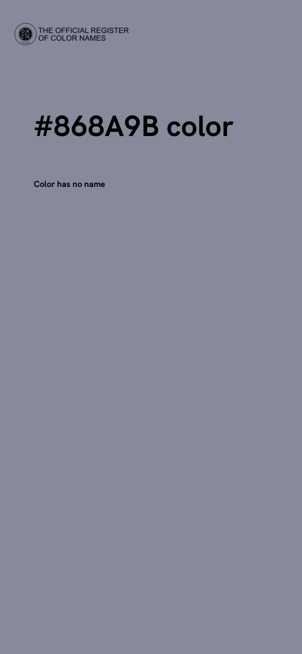#868A9B color image