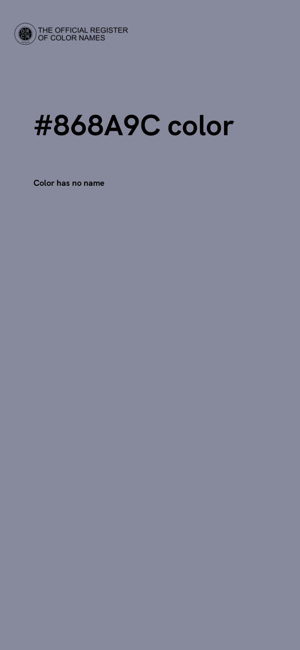 #868A9C color image
