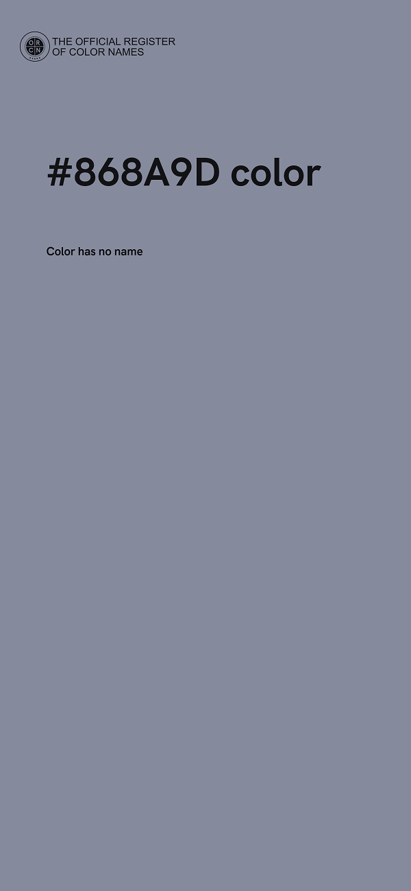 #868A9D color image