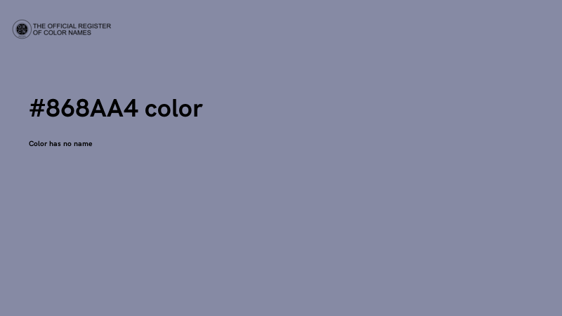 #868AA4 color image