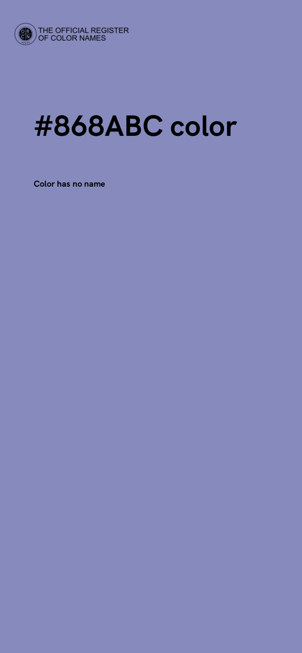 #868ABC color image