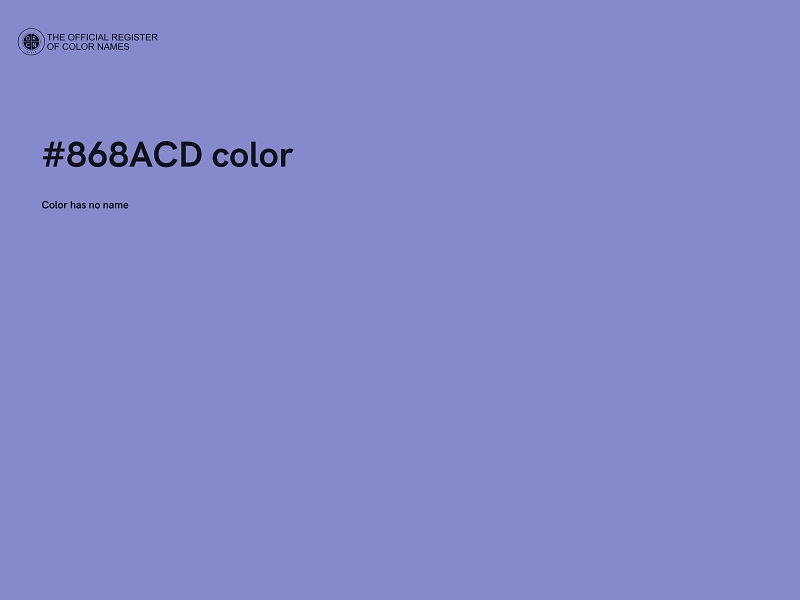 #868ACD color image