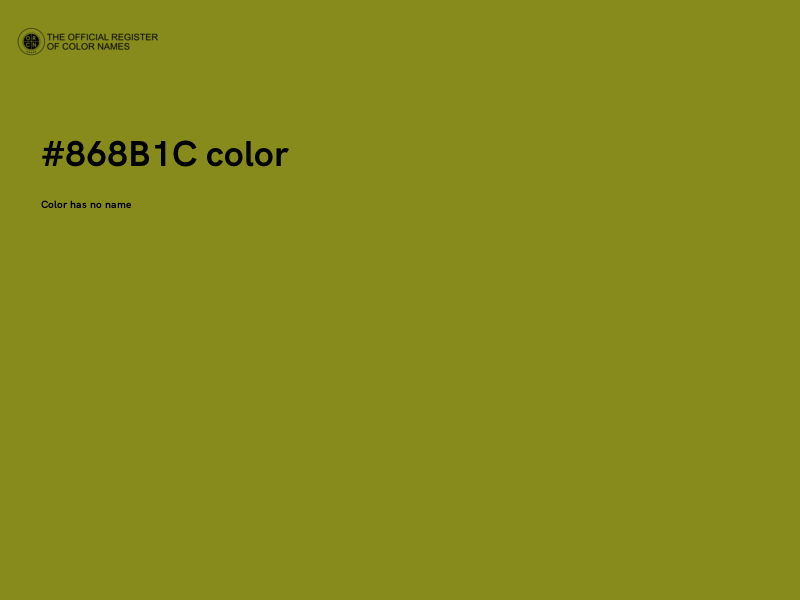 #868B1C color image