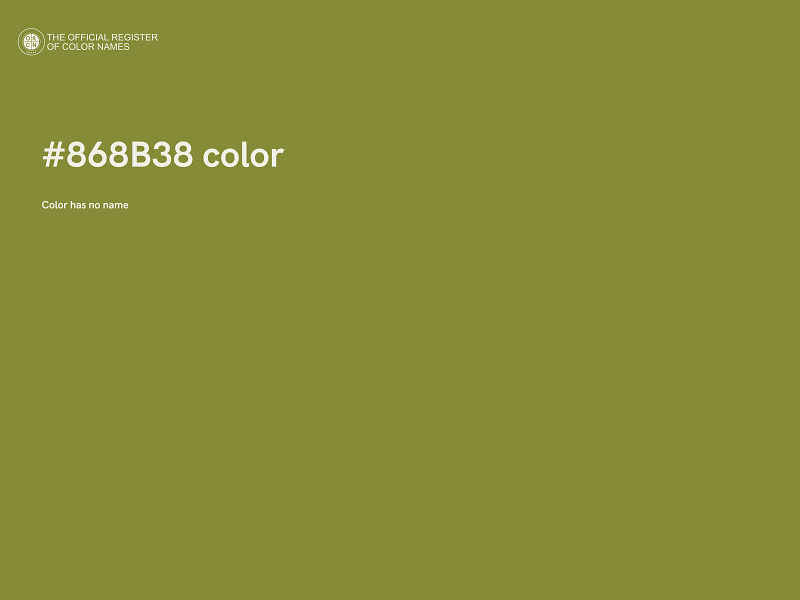 #868B38 color image