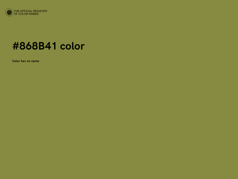 #868B41 color image