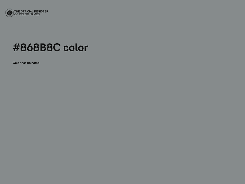 #868B8C color image