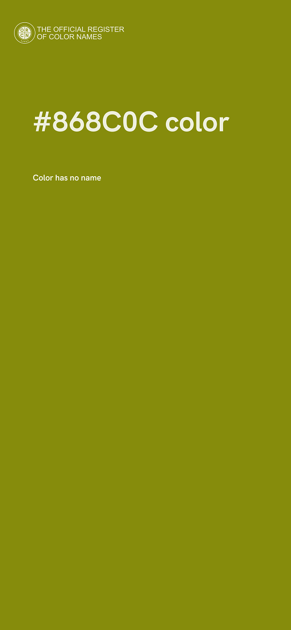 #868C0C color image