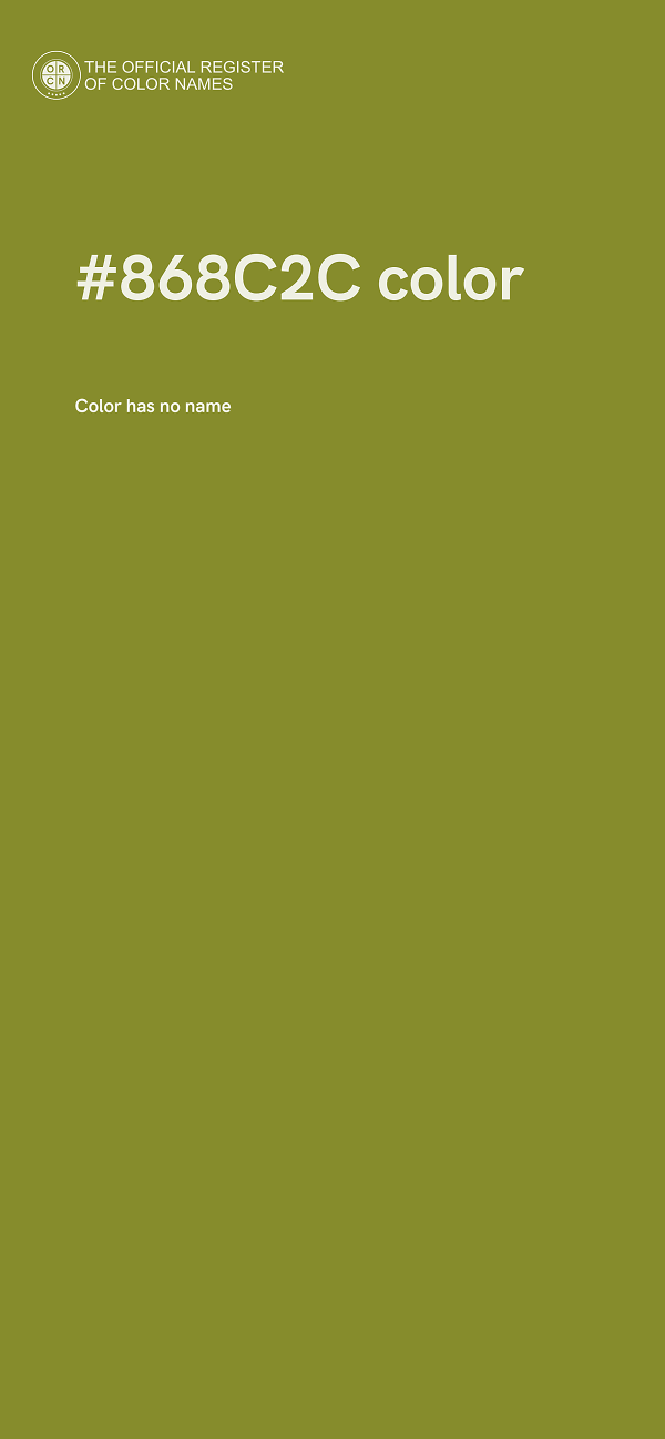 #868C2C color image
