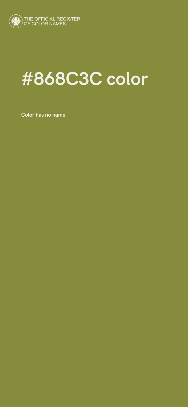 #868C3C color image