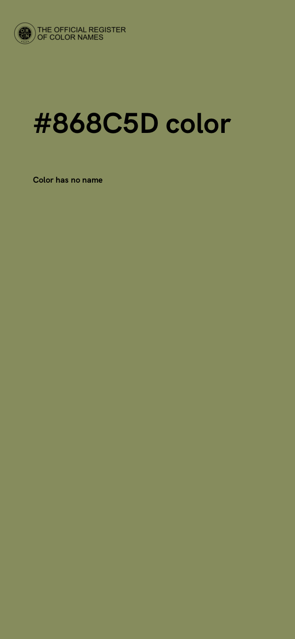 #868C5D color image