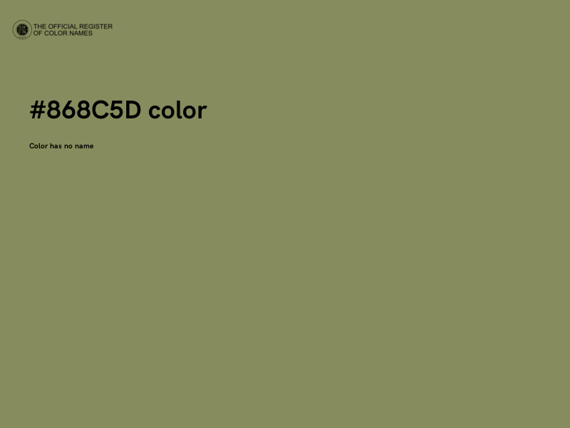 #868C5D color image