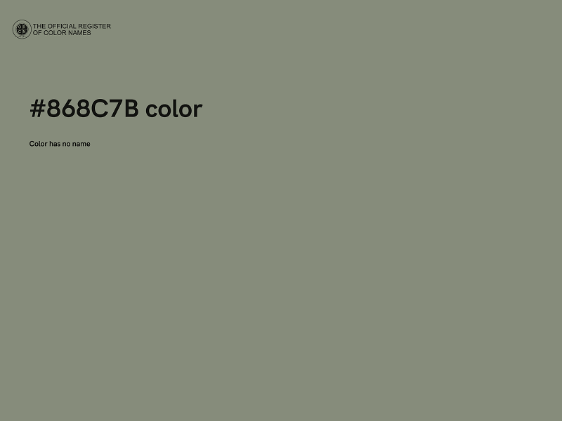 #868C7B color image