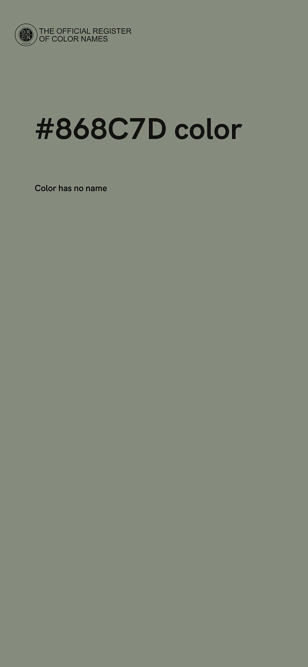 #868C7D color image