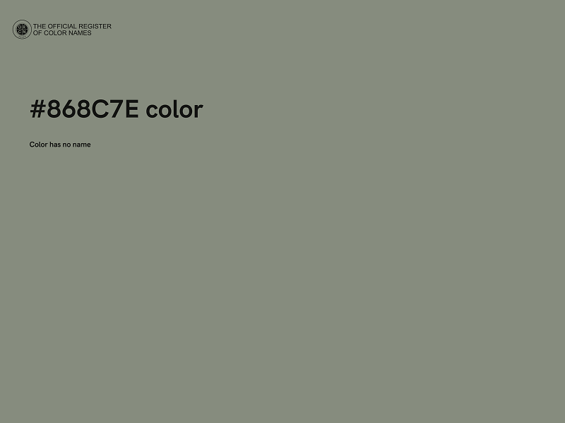 #868C7E color image