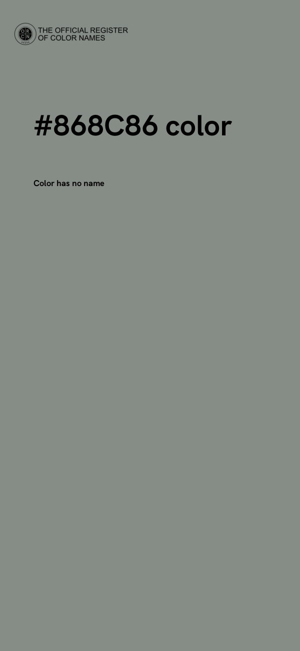 #868C86 color image
