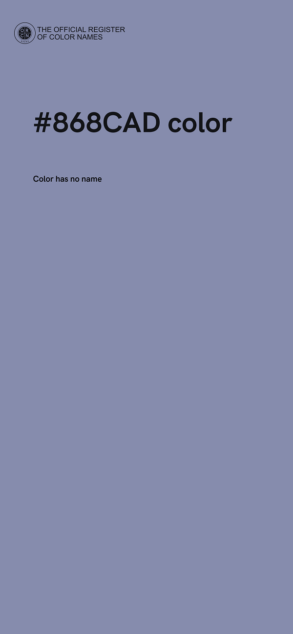 #868CAD color image