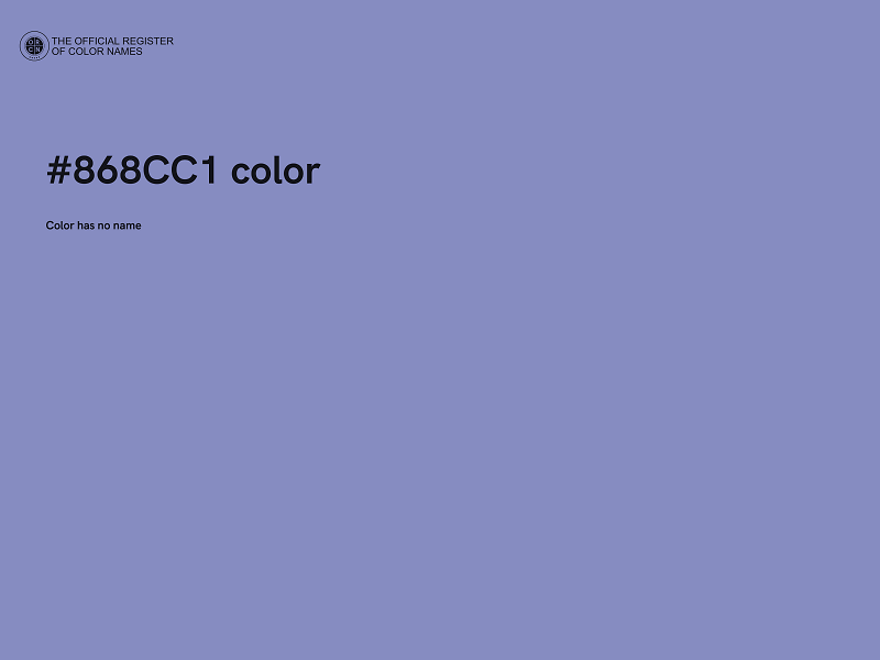 #868CC1 color image