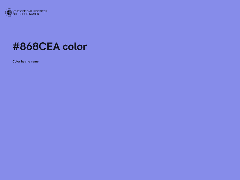 #868CEA color image