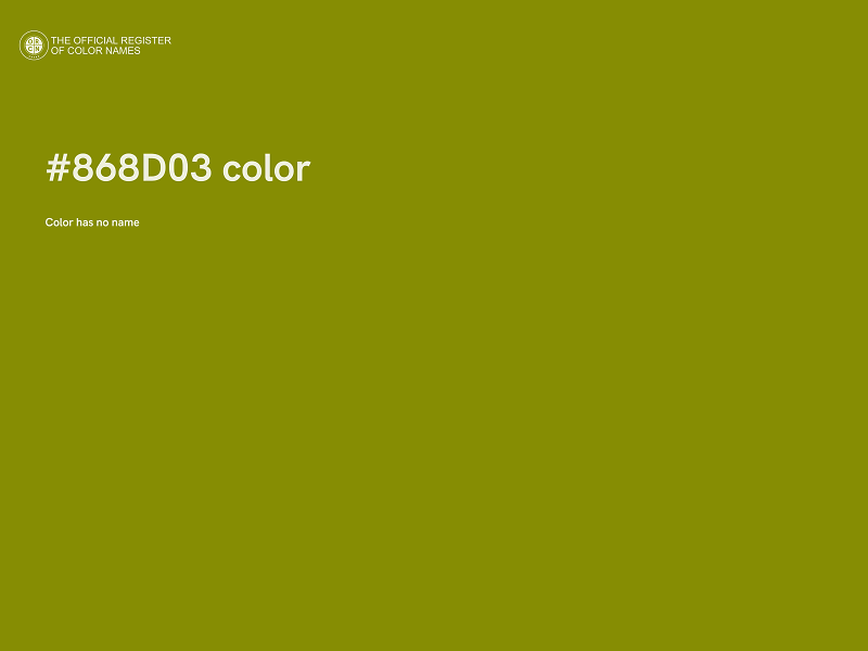 #868D03 color image