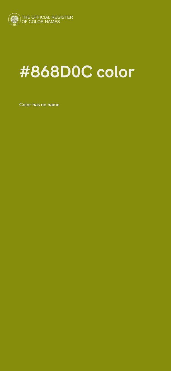 #868D0C color image