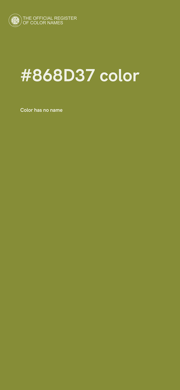 #868D37 color image