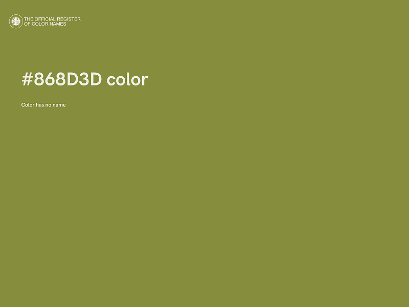 #868D3D color image