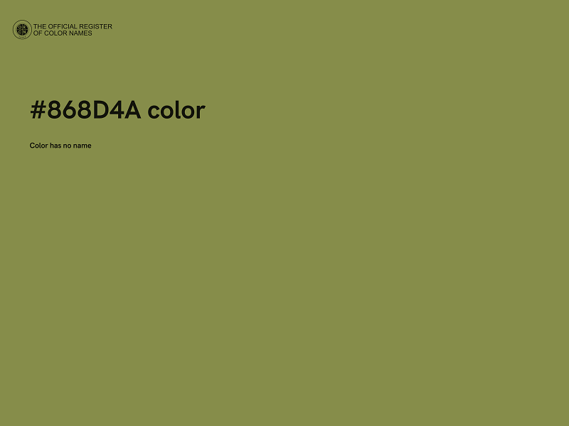 #868D4A color image