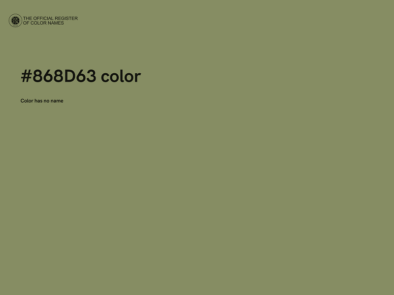 #868D63 color image