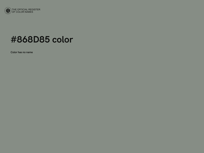 #868D85 color image