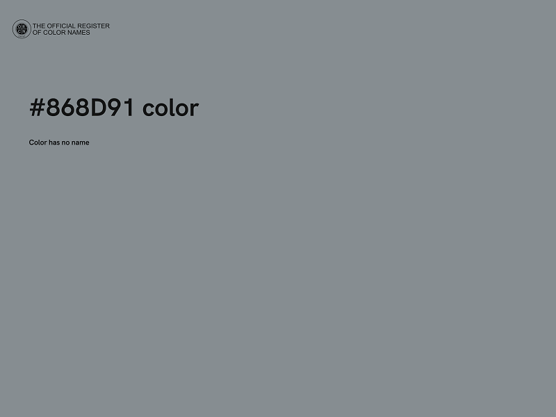 #868D91 color image