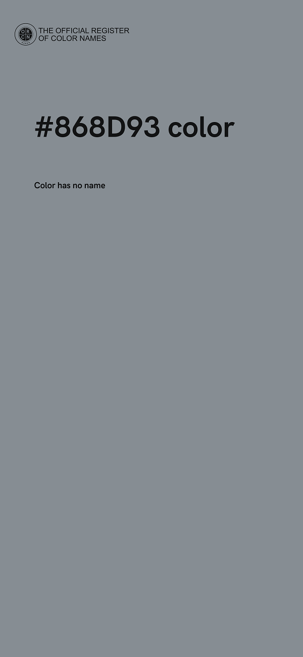 #868D93 color image