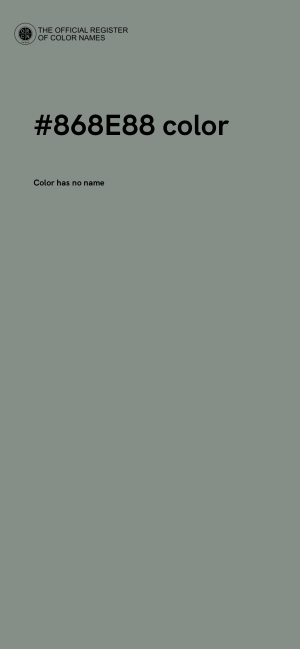#868E88 color image